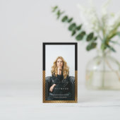 Moderne Minimaal Luxe Sociale Invloed QR Code Visitekaartje (Staand voorkant)