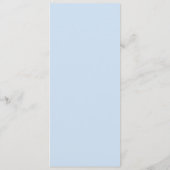 Moderne Minimaal Minimalistische Blauwe en Rode Hu Menu (Achterkant)