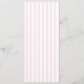 Moderne Minimaal Minimalistische Roze Strepen Rode Menu (Achterkant)
