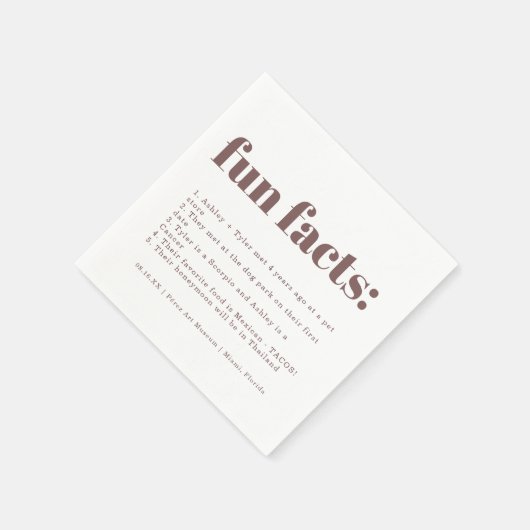 Moderne Minimaal Paarse Druif | Leuke Feiten Bruil Servet (Hoek)