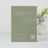 Moderne Minimaal Palmen | Meidenweekend Kaart (Staand voorkant)