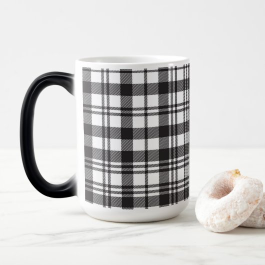 Moderne Minimaal Patroon Magische Mok (Met donut)