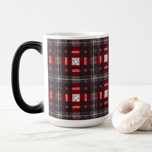Moderne Minimaal Patroon Magische Mok (Met donut)