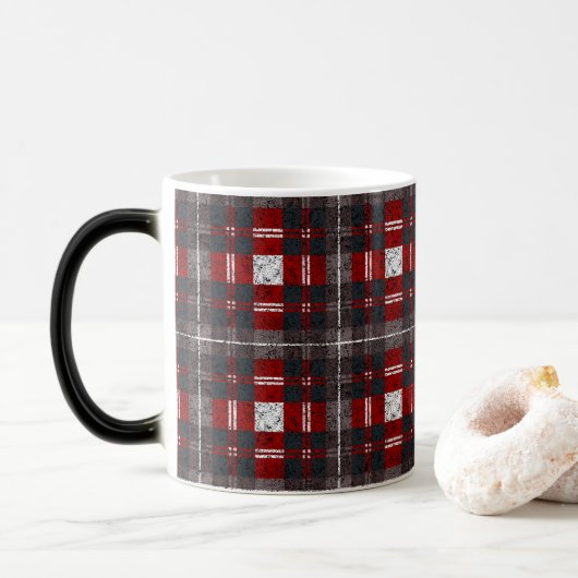 Moderne Minimaal Patroon Magische Mok (Met donut)