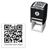 Moderne Minimaal QR Code Merkdesign Zelfinktende Stempel (In situ)
