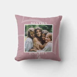 Moderne Minimaal Roze Chic Typografie Galentines Kussen