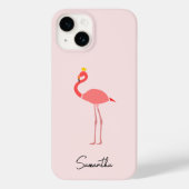 Moderne Minimaal Roze Flamingo Case-Mate iPhone Case (Achterkant)