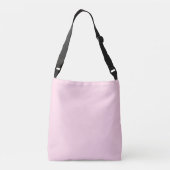 Moderne Minimaal Roze Monogram Denk Roze Freak Crossbody Tas (Achterkant)