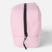 Moderne Minimaal Roze Monogram Denk Roze Freak Toilettasje (Rechts)