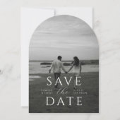 Moderne Minimaal Save the Date Uitnodiging (Voorkant)