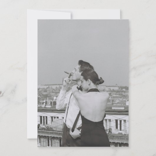 Moderne Minimaal Save the Date Uitnodiging (Achterkant)