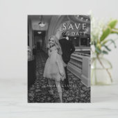 Moderne Minimaal Save the Date Uitnodiging (Staand voorkant)