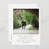 MODERNE MINIMAAL SCHOON AANGEPASTE FOTO BEWAART DE AANKONDIGINGSKAART (Voorkant / Achterkant)