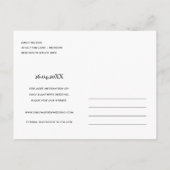 MODERNE MINIMAAL SCHOON AANGEPASTE FOTO BEWAART DE AANKONDIGINGSKAART (Achterkant)