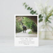 MODERNE MINIMAAL SCHOON AANGEPASTE FOTO BEWAART DE AANKONDIGINGSKAART (Staand voorkant)