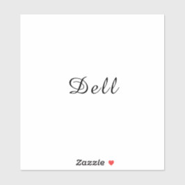 Moderne Minimaal Stijlvolle Dell Design Sticker