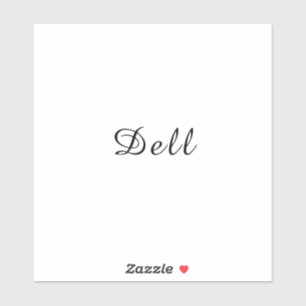 Moderne Minimaal Stijlvolle Dell Design Sticker