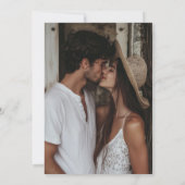 Moderne Minimaal String Lichtjes Foto Save the Dat Save The Date (Achterkant)