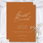 Moderne minimaal verbrande Sinaasappels bruidsbrun Kaart