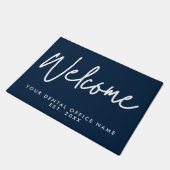 Moderne Minimaal Welkom Script Tandartspraktijk Bl Deurmat (Schuin)