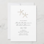 Moderne Minimaal Witte Grijze Strand BRUIDSSLUIER Kaart (Achterkant)