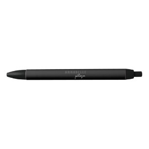 Moderne Minimaal Zwarte Eenvoudige Script Geperson Inkt Pen