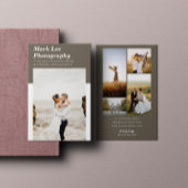 Moderne minimal 4 fotocollagefotograaf visitekaartje