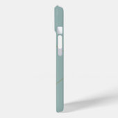 Moderne minimal Aqua Monogram Initiaal Botanisch Case-Mate iPhone Case (Achterkant / Links)