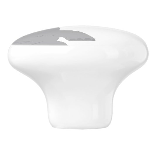 Moderne Minimal Baby Elephant Keramische Pull Knop (Zijkant)