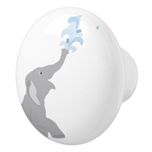 Moderne Minimal Baby Elephant Keramische Pull Knop (Rechts)