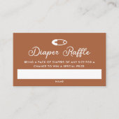 Moderne minimal Baby shower luierloof Informatiekaartje (Voorkant)