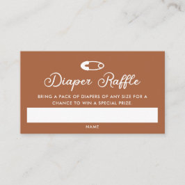 Moderne minimal Baby shower luierloof Informatiekaartje