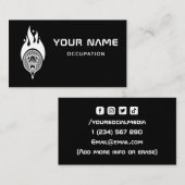 Moderne Minimal Badminton Coach Team Speler Sport Visitekaartje (Voorkant / Achterkant)