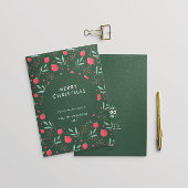 Moderne Minimal Bauble Pattern Corporate Kerstmis Feestdagenkaart