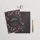 Moderne Minimal Bauble Pattern Corporate Kerstmis Feestdagenkaart