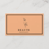Moderne Minimal Beauty Salon Spa Visitekaartje (Achterkant)
