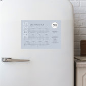 Moderne Minimal Bleek Blue Business Kalender 2025