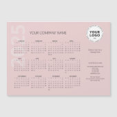 Moderne Minimal Bleke Roze Bedrijfskalender 2025 (Voorkant)