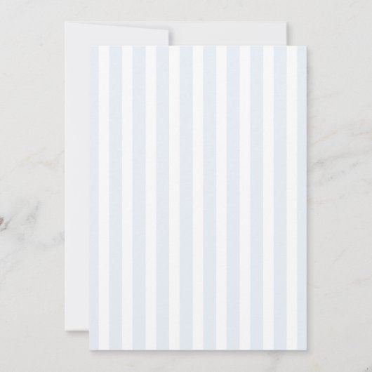 Moderne Minimal Blue Stripe eerste verjaardag Kaart (Achterkant)