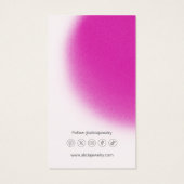 Moderne Minimal Blur Roze Oorbellen Display Kaart (Achterkant)
