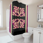 Moderne Minimal Bold Art harten Douchegordijn (In situ)