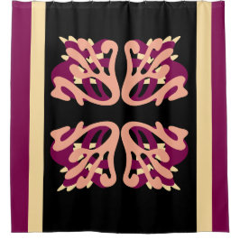 Moderne Minimal Bold Art harten Douchegordijn