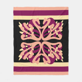 Moderne Minimal Bold Art harten Fleece Deken