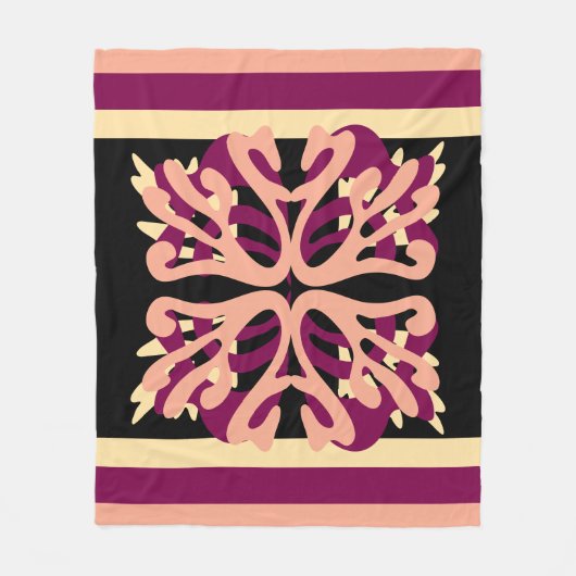 Moderne Minimal Bold Art harten Fleece Deken (Voorkant)