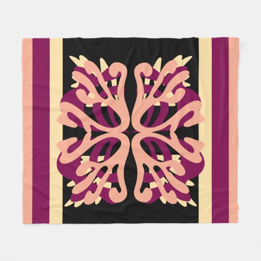 Moderne Minimal Bold Art harten Fleece Deken (Voorkant (Horizontaal))