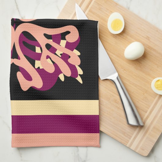 Moderne Minimal Bold Art harten Theedoek (Quarter Fold)