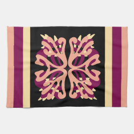 Moderne Minimal Bold Art harten Theedoek