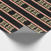 Moderne Minimal Bold Art Leaves Cadeaupapier (Hoek)