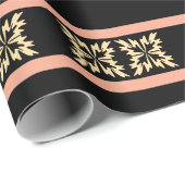 Moderne Minimal Bold Art Leaves Cadeaupapier (Rol Hoek)