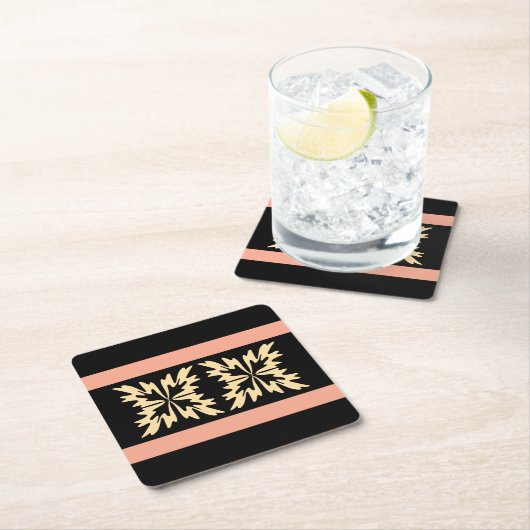 Moderne Minimal Bold Art Leaves Kartonnen Onderzetters (Insitu)